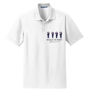 Maga Victory Dance Trump 2024 47th President Dry Zone Grid Polo