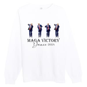 Maga Victory Dance Trump 2024 47th President Premium Crewneck Sweatshirt