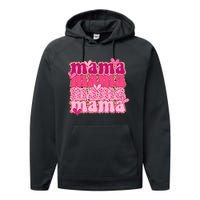 Mama Valentine's Day Gift For Mom Mother's Day Performance Fleece Hoodie