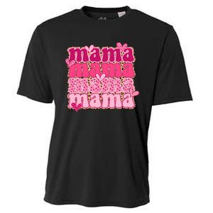 Mama Valentine's Day Gift For Mom Mother's Day Cooling Performance Crew T-Shirt