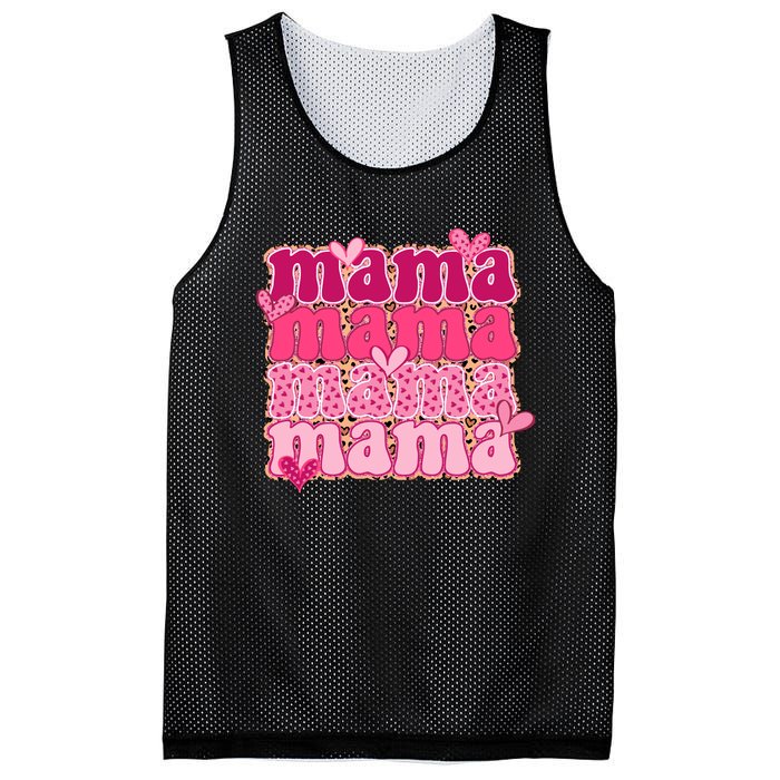 Mama Valentine's Day Gift For Mom Mother's Day Mesh Reversible Basketball Jersey Tank