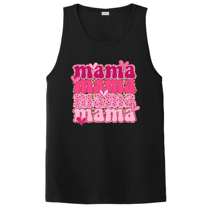 Mama Valentine's Day Gift For Mom Mother's Day PosiCharge Competitor Tank