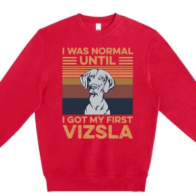 Magyar Vizsla Design For A Magyar Vizsla Owner Premium Crewneck Sweatshirt