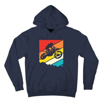 Motocross Vintage Dirt Bike Motorcycle Biker Gift Tall Hoodie