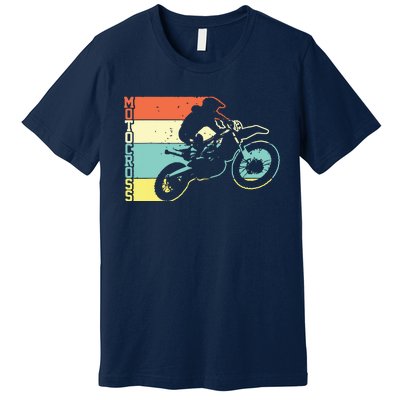 Motocross Vintage Dirt Bike Motorcycle Biker Gift Premium T-Shirt