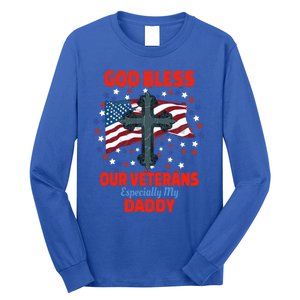 Military Veteran Daddy For Proud Daughter Or Son Gift Long Sleeve Shirt