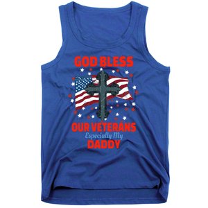 Military Veteran Daddy For Proud Daughter Or Son Gift Tank Top