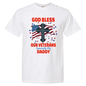 Military Veteran Daddy For Proud Daughter Or Son Gift Garment-Dyed Heavyweight T-Shirt