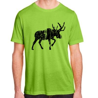 Moose Vintage Design Gift Moose Print Cool Gift Adult ChromaSoft Performance T-Shirt