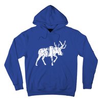 Moose Vintage Design Gift Moose Print Cool Gift Hoodie