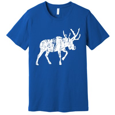 Moose Vintage Design Gift Moose Print Cool Gift Premium T-Shirt