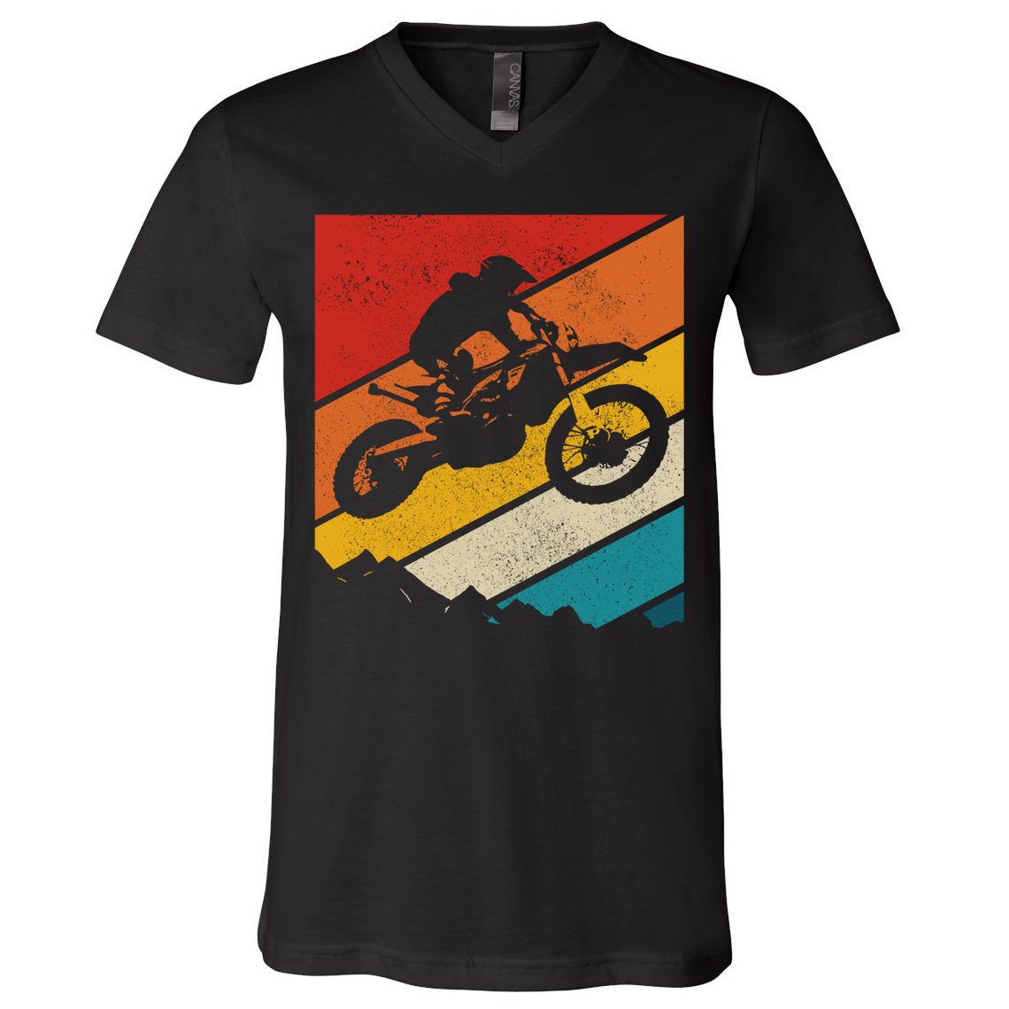 Motocross Vintage Dirt Bike Mx Enduro Motorcycle Biker Gift V-Neck T-Shirt