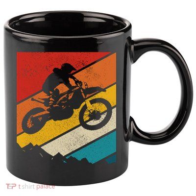 Motocross Vintage Dirt Bike Mx Enduro Motorcycle Biker Gift 11oz C Handle Ceramic Mug