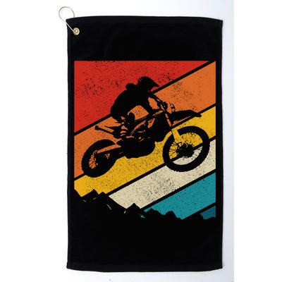 Motocross Vintage Dirt Bike Mx Enduro Motorcycle Biker Gift Golf Towel