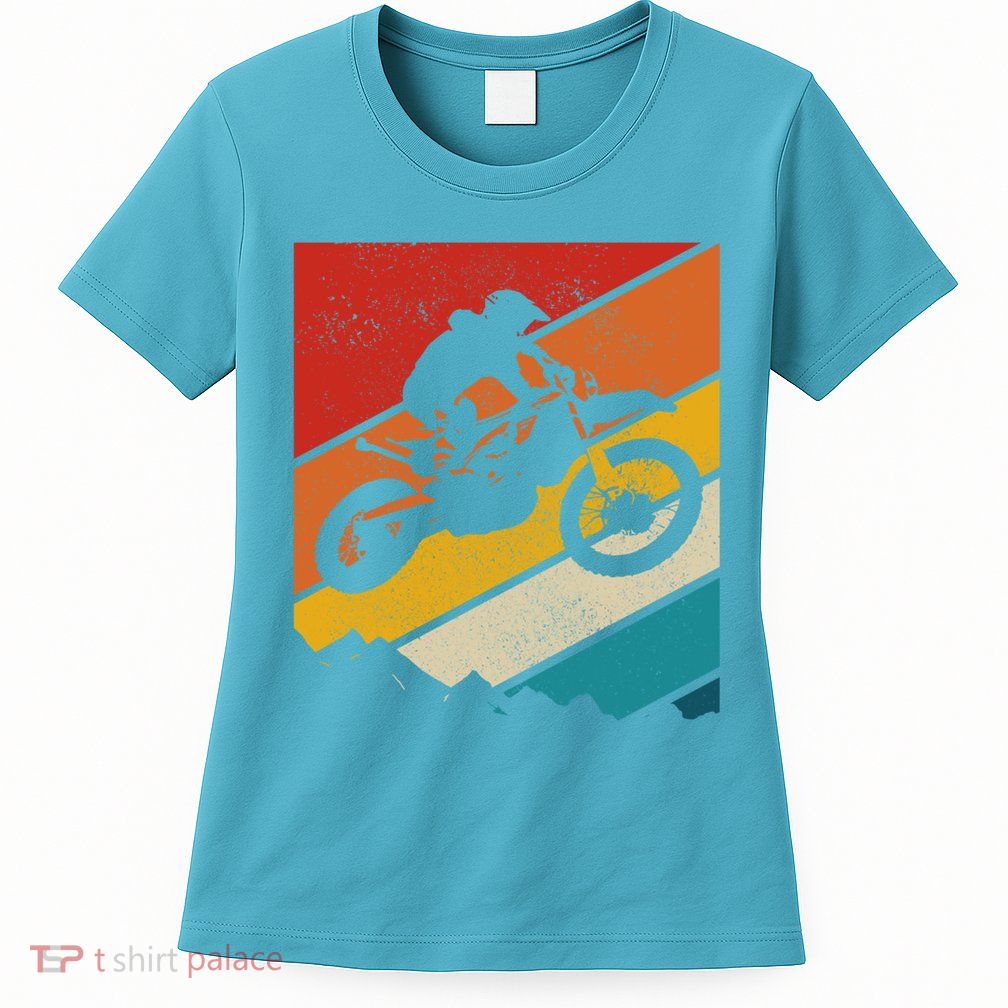 Motocross Vintage Dirt Bike Mx Enduro Motorcycle Biker Gift Womens T-Shirt