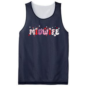 Midwife Valentine's Day Midwifery Nursemidwives Childbirth Mesh Reversible Basketball Jersey Tank