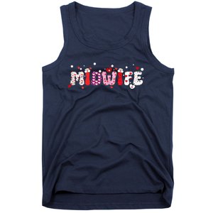 Midwife Valentine's Day Midwifery Nursemidwives Childbirth Tank Top