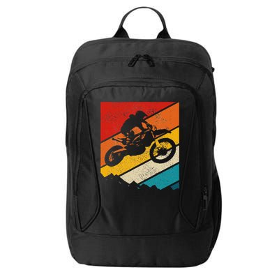 Motocross Vintage Dirt Bike MX Enduro Motorcycle Biker Gift City Backpack