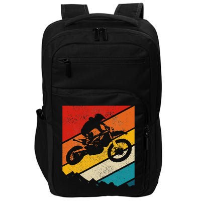 Motocross Vintage Dirt Bike MX Enduro Motorcycle Biker Gift Impact Tech Backpack