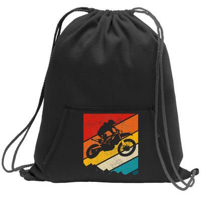 Motocross Vintage Dirt Bike MX Enduro Motorcycle Biker Gift Sweatshirt Cinch Pack Bag