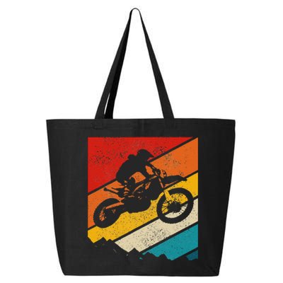 Motocross Vintage Dirt Bike MX Enduro Motorcycle Biker Gift 25L Jumbo Tote