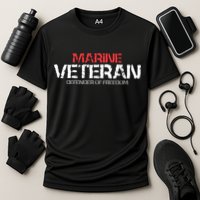 Marine Veteran Defender Of Freedom Cooling Performance Crew T-Shirt