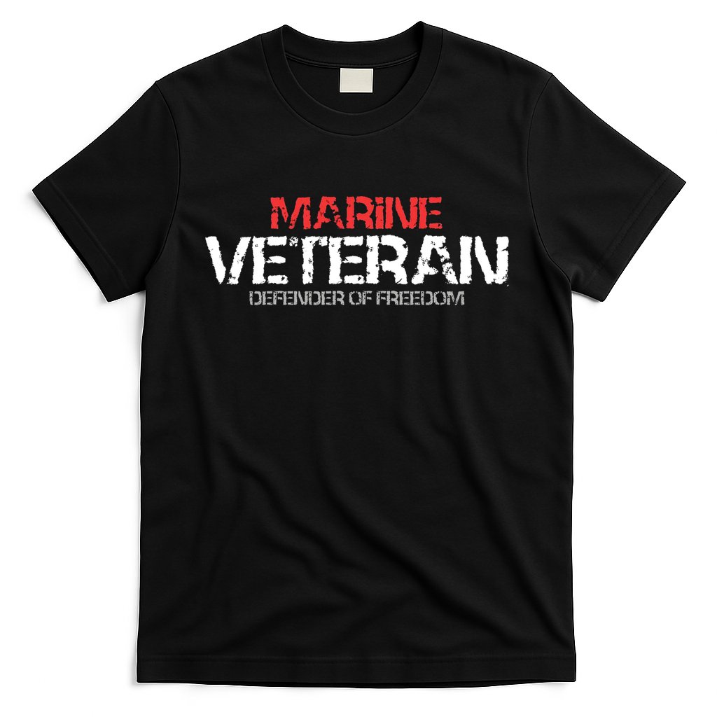 Marine Veteran Defender Of Freedom T-Shirt
