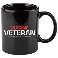 Marine Veteran Defender Of Freedom 11oz C Handle Ceramic Mug