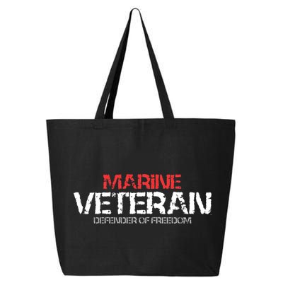 Marine Veteran Defender Of Freedom 25L Jumbo Tote