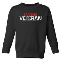 Marine Veteran Defender Of Freedom Toddler Sweatshirt