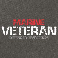 Marine Veteran Defender Of Freedom Cotton Canvas Backpack