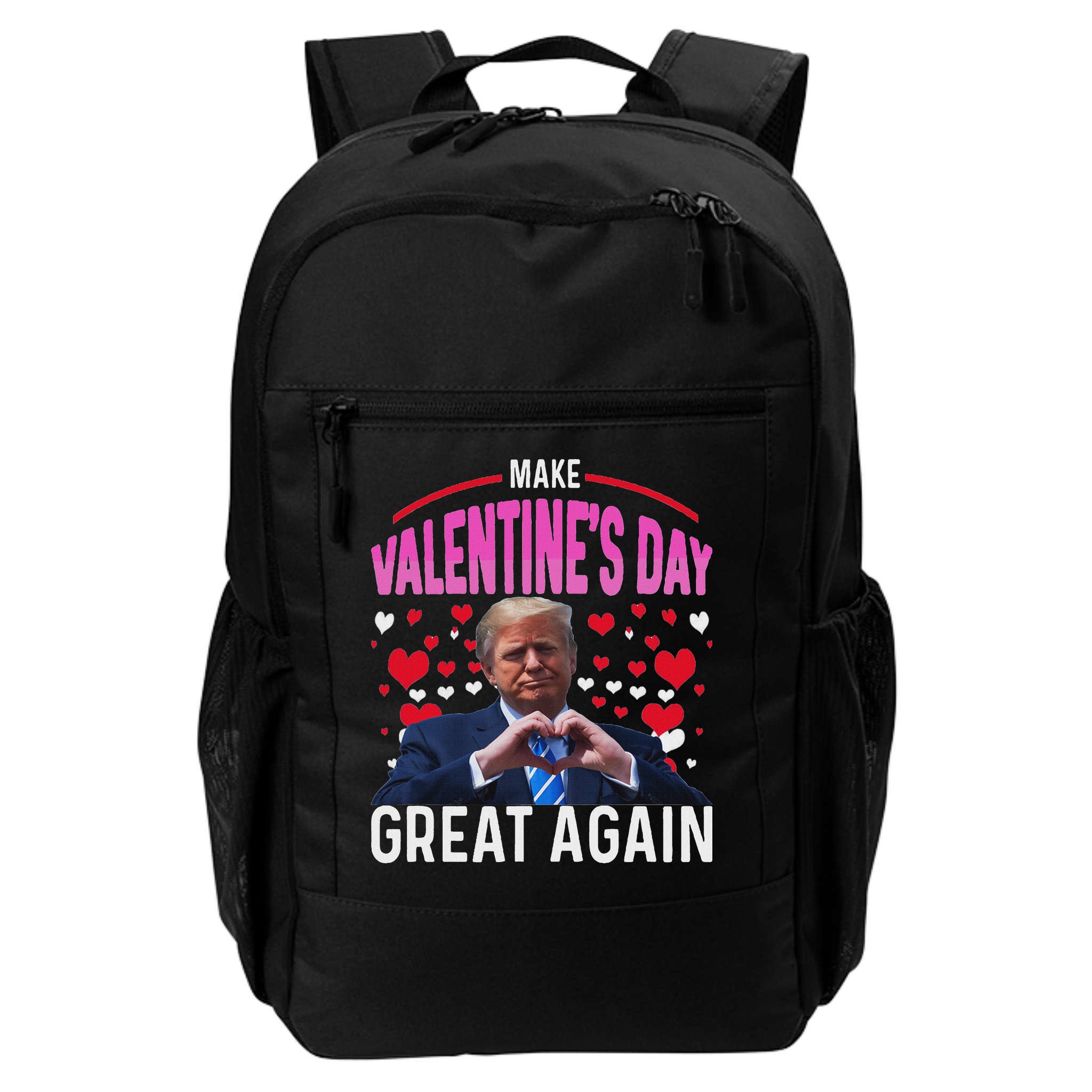Make Valentine Day Great Again Funny Trump Lovers 2025 Backpack