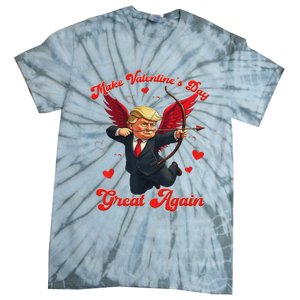 Make Valentine Day Great Again Funny Trump Lovers 2025 Tie-Dye T-Shirt