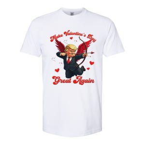 Make Valentine Day Great Again Funny Trump Lovers 2025 Softstyle CVC T-Shirt