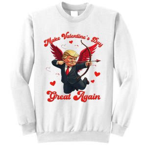 Make Valentine Day Great Again Funny Trump Lovers 2025 Sweatshirt