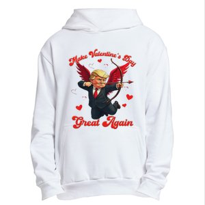 Make Valentine Day Great Again Funny Trump Lovers 2025 Urban Pullover Hoodie