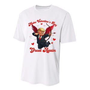 Make Valentine Day Great Again Funny Trump Lovers 2025 Performance Sprint T-Shirt