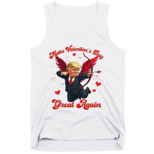 Make Valentine Day Great Again Funny Trump Lovers 2025 Tank Top