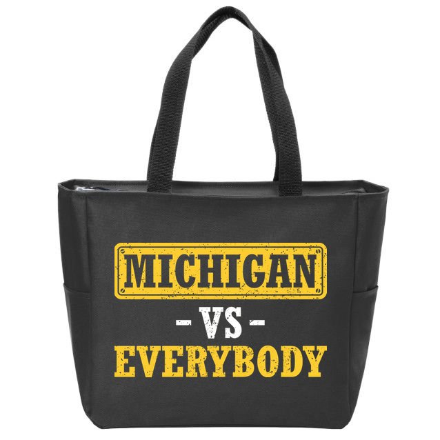 Michigan Vs Everybody Champions Zip Tote Bag