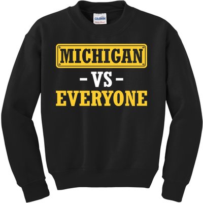 Michigan V Everybody B1g Ten Champs Kids Sweatshirt