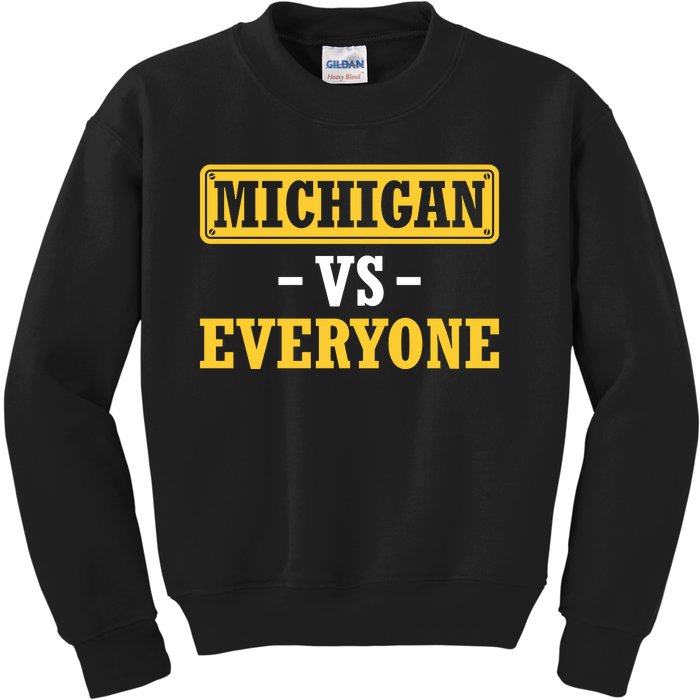 Michigan V Everybody B1g Ten Champs Kids Sweatshirt