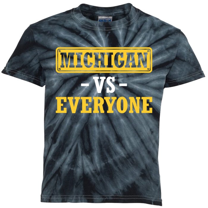 Michigan V Everybody B1g Ten Champs Kids Tie-Dye T-Shirt