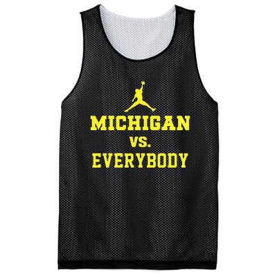 Michigan vs Everyone Everybody Quotes  Mesh Reversible Basketball Jersey Tank