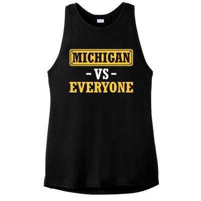 Michigan Vs Everyone Champions Ladies PosiCharge Tri-Blend Wicking Tank