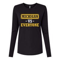 Michigan Vs Everyone Champions Womens Cotton Relaxed Long Sleeve T-Shirt