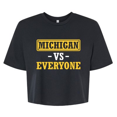 Michigan Vs Everyone Champions Bella+Canvas Jersey Crop Tee