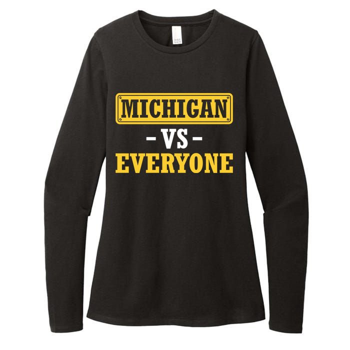 Michigan Vs Everyone Champions Womens CVC Long Sleeve Shirt