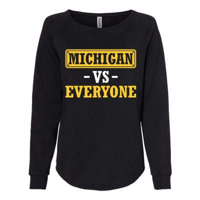 Michigan Vs Everyone Champions Womens California Wash Sweatshirt