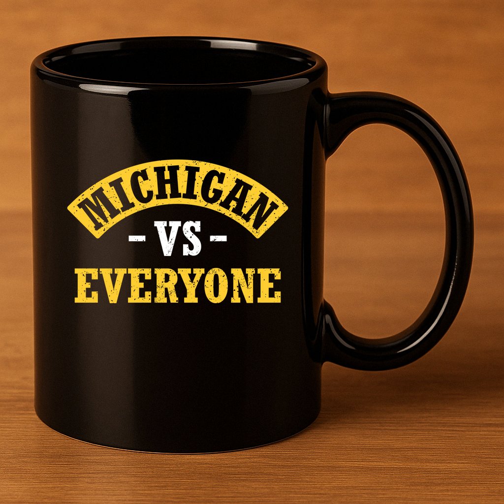 Michigan Vs Everyone Champs 11oz C Handle Ceramic Mug