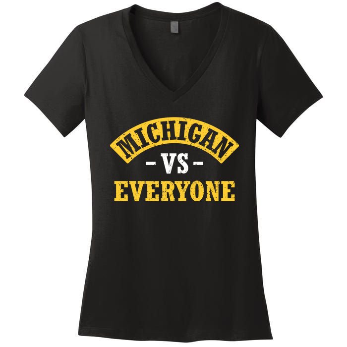 Michigan Vs Everyone Champs Women's V-Neck T-Shirt